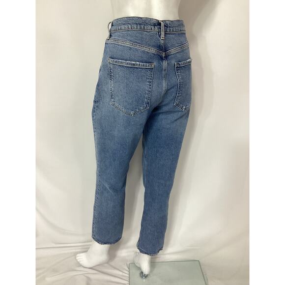 Agolde 'Riley' Long Straight Denim Jean Size 29 - Picture 3 of 4